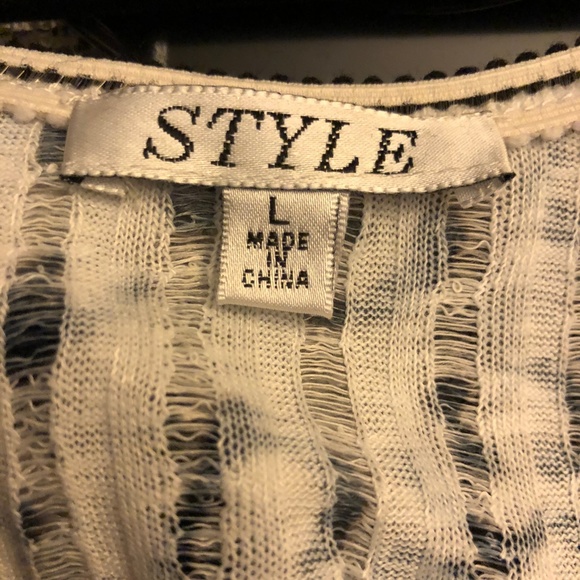 Style flapper tunic with button front layered - L - Picture 8 of 8